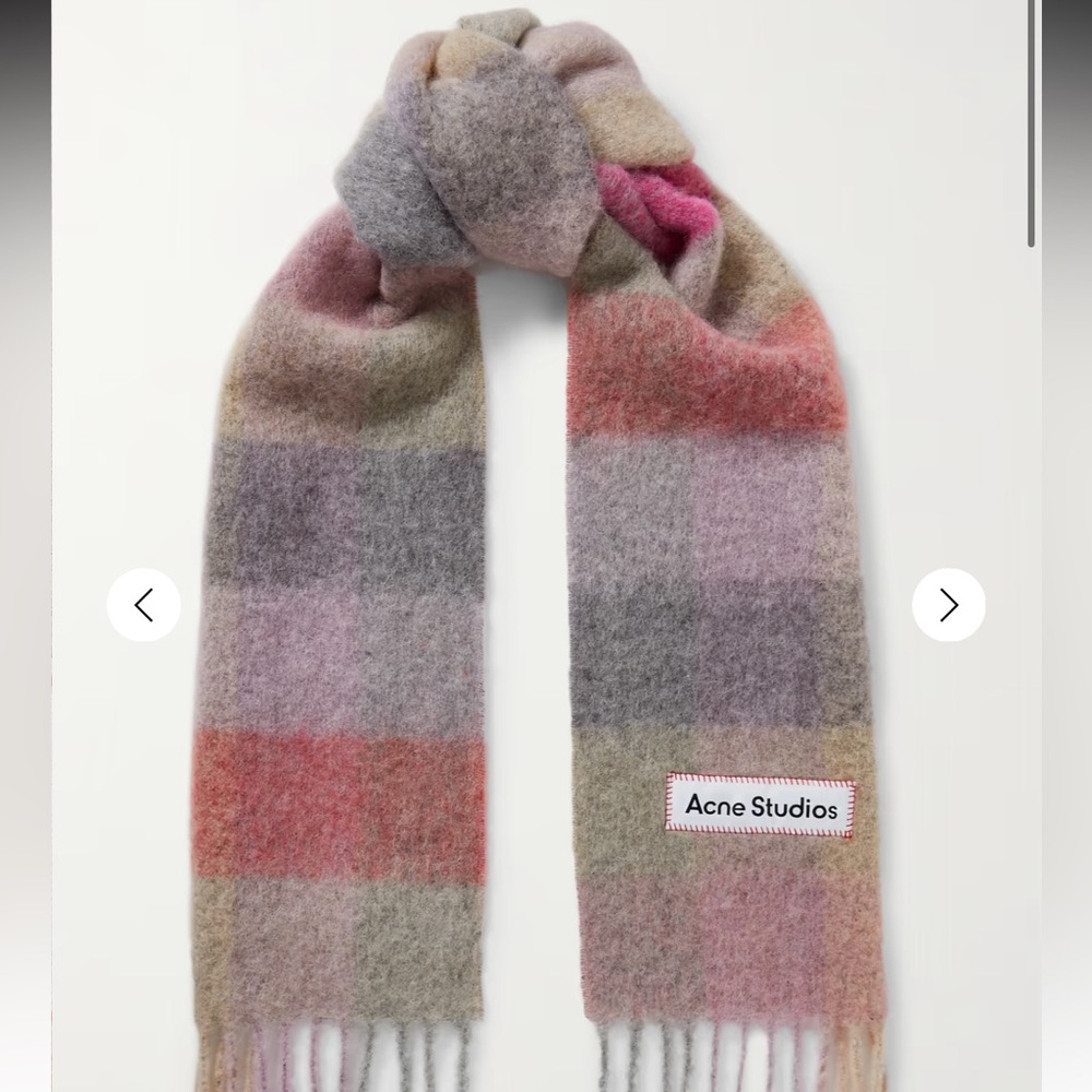 Acne Studios Checkered Scarf